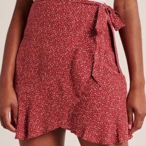 Abercrombie Ruffle Wrap Mini Skirt